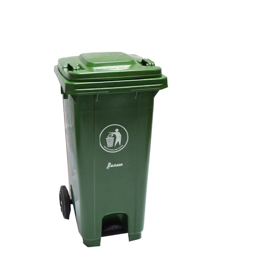 XDL-120U-14- Plastic Pedal Dustbin with Wheel